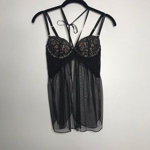 Victoria's Secret 32B Push Up Chemise Babydoll